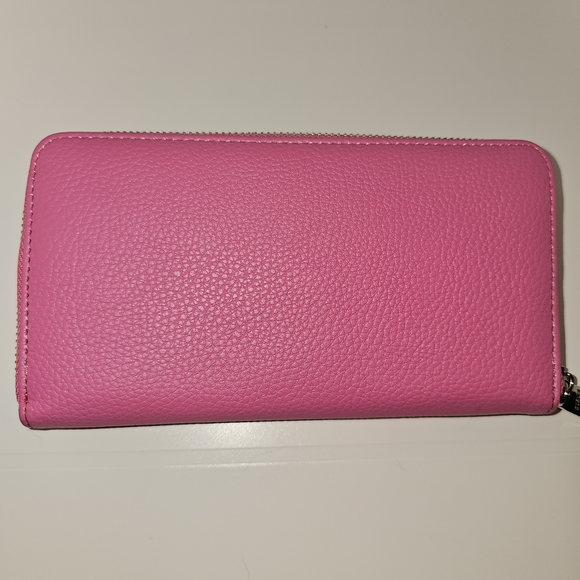 Steve Madden Pink Zip Around Wallet With Pouch In Snap Closure. - Picture 6 of 7